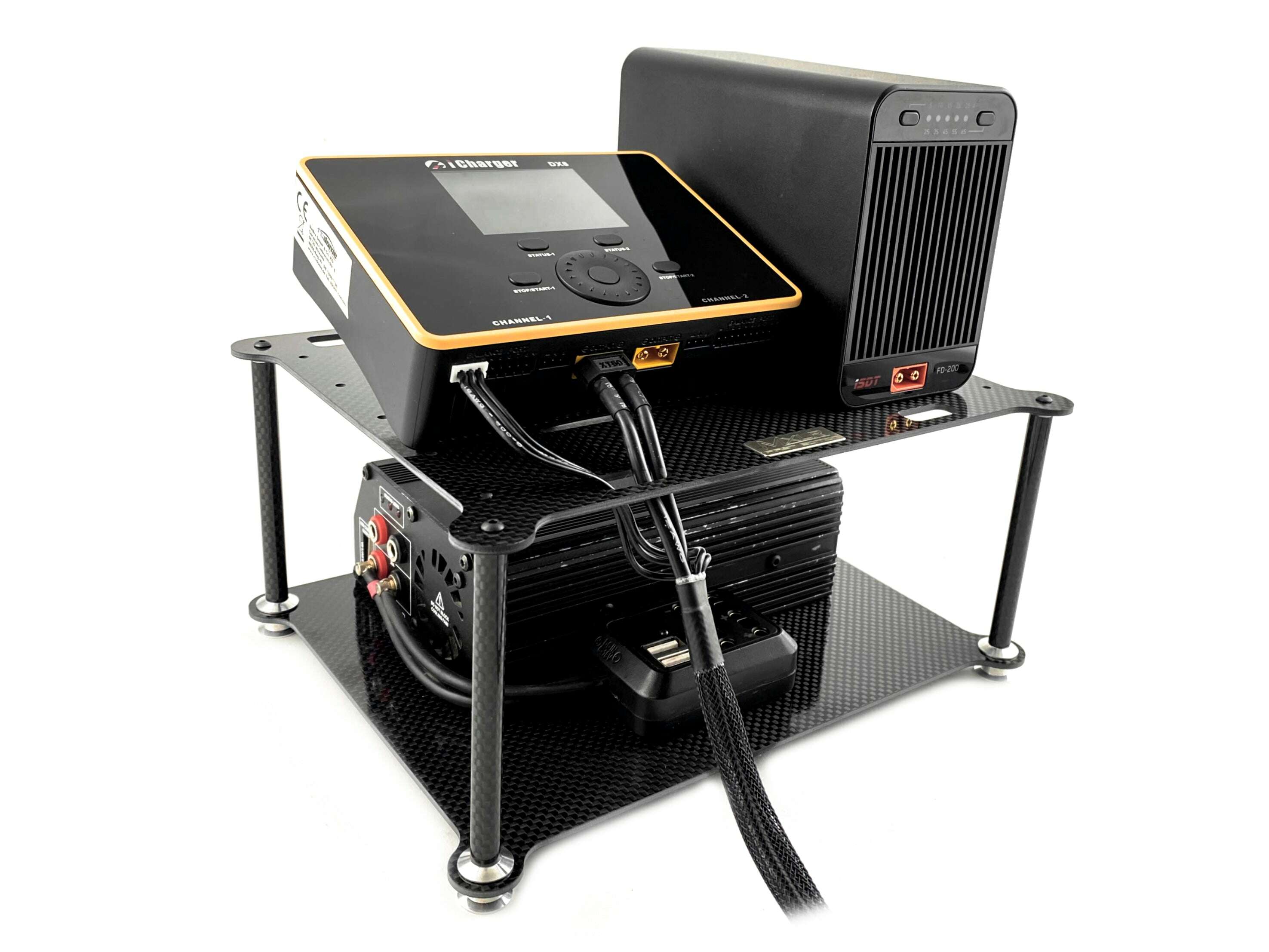 MXLR Carbon Fiber Charger/Power Supply Stand FIRST EDITION