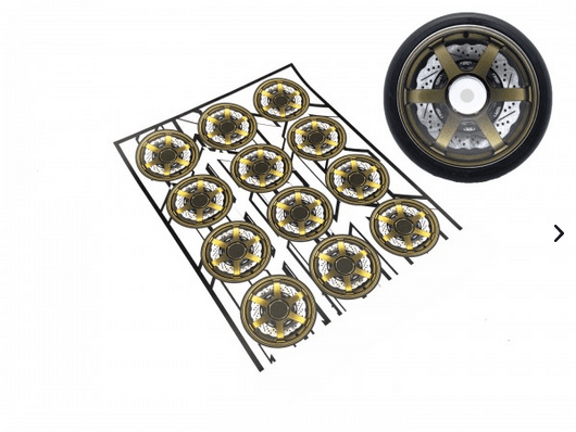 MXLR Wheel Sticker Sheets (12pcs)